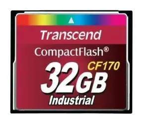 Transcend CF170 32GB / CF CARD / UDMA0-5 / MDMA0-2 / PIO0-6 / R: 90MBs / W: 60MBs
