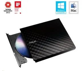 Asus SDRW-08D2S-U LITE (retail) čierna / DVD±RW ext. napaľovačka / slim / USB 2.0  