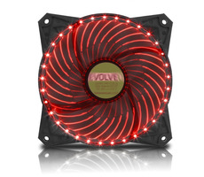 EVOLVEO ventilátor 120mm LED 33 bodov/červený