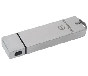 Kingston IronKey enterprise S1000 64GB / Flash Disk / USB 3.0 / čítanie: 400MBs / zápis: 300MBs / strieborná