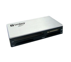Sandberg USB 3.0 čítačka pamäťových kariet / strieborná