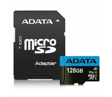 ADATA Micro SDXC karta Premier 128GB + adaptér / UHS-I / CLASS10 / R: 85MBs / W: 25MBs