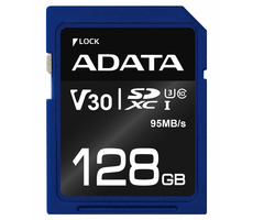 ADATA Premier Pro 128GB SDXC / UHS-I / U3 / V30 / CL10 / R: 95MBs / 60MBs