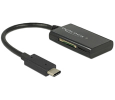 DeLock USB 3.1 Gen 1 čítačka kariet USB Type-C samec / 4 sloty