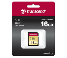 Transcend 500S SDHC 16GB / UHS-I / U1 / R: 95MBs / W: 60MBs