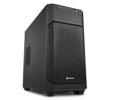 Sharkoon V1000 čierna / Micro ATX / 2x USB 3.0 / 3x 120 mm / Bez zdroja