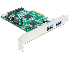 Delock PCI Express Karta > 2 x externý USB 3.0, 2 x interný SATA 6 Gb/s