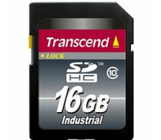 Transcend 16GB SDHC Industrial / priemyselná pamäťová karta / SDHC / Class 10