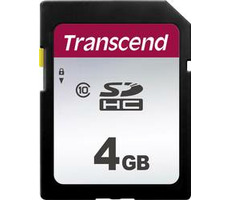 Transcend 300S 4GB / pamäťová karta / SDHC / Class 10