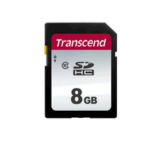 Transcend 300S 8GB / SDHC pamäťová karta / Class 10 / R: 20MBps / W: 10MBps
