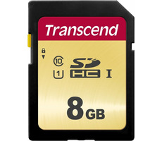 Transcend 500S 8GB / SDHC pamäťová karta / Class 10 / UHS-I (Ultimate) / R: 95MBps / W: 60MBps
