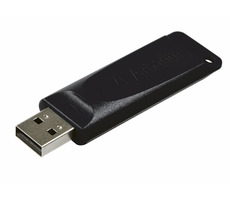 Verbatim Store &#39;n&#39; Go Slider 16GB čierna / Flash Disk / USB 2.0 / čítanie: 10MBs / zápis: 4MBs
