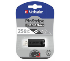 Verbatim Store 'n' Go PinStripe 256GB čierna / Flash Disk / USB 3.0