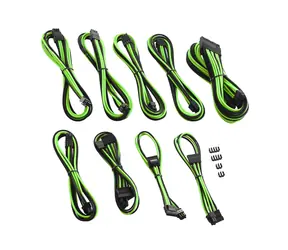 CableMod PRE ModMesh C-Series Kábel Kit pre Corsair AXi & HXi & RM - čierno-svetlo zelená