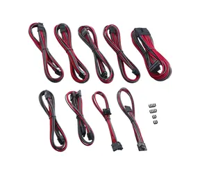 CableMod PRE ModMesh RT-Series Kábel Kits pre ASUS ROG &amp; Seasonic - čierno-červená
