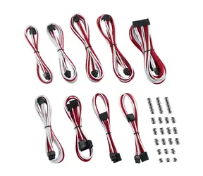 CableMod Classic ModMesh RT-Series Kábel Kit pre ASUS ROG &amp; Seasonic - bielo-červená