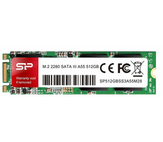 Silicon Power M.2 2280 A55 512GB / Interné SSD / M.2 / SATA III / čítanie:560MBs / zápis:530MBs / TLC
