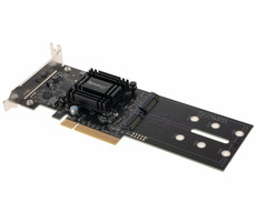 Synology M2D18 / duálna rozširujúca karta pre dvoch M.2 NVMe/SATA SSD / PCIe 2.0 x8 / 2280 &amp; 2260 &amp; 2242