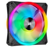 Corsair iCUE QL140 RGB PWM 140mm čierna / PWM ventilátor / 140mm / 1250RPM / 26 dBA / Adresovateľné RGB LED