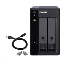 QNAP TR-002 / Rozširujúca jednotka pre PC &amp; QNAP NAS / 2x SATA / 1x USB 3.1 typu C - Gen 2