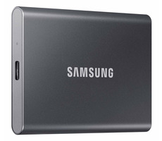 SAMSUNG T7 Externý SSD disk 1TB šedá / Externý SSD / R: 1050 MBs &amp; W: 1000MBs / USB-C / 3y