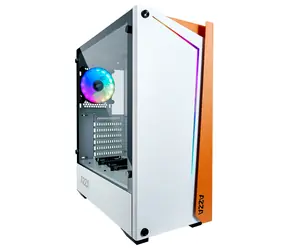 AZZA Apollo 430 biela / ATX / 2x USB 3.0 / HD Audio / Bez zdroja / priehľadná bočnica