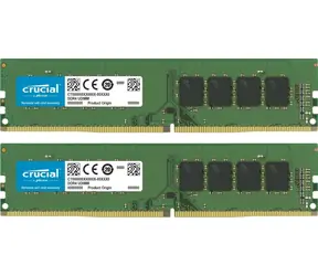 CRUCIAL 32GB (2x16GB) 3200MHz/DDR4/DIMM/PC4-25600/CL22/Non-ECC/UN-REG/1.2V