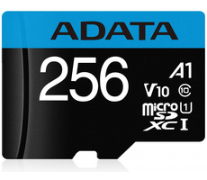 ADATA Premier Micro SDXC 256GB + SD adaptér / V10 / UHS-I / U1 / R: 100MBs / W: 25MBs