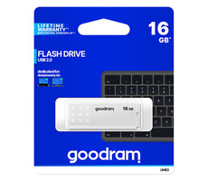 GOODRAM UME2 16GB biela / Flash disk / USB 2.0 / čítanie: 20MBs / zápis: 5MBs