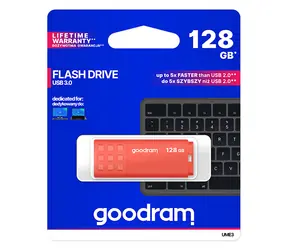 GOODRAM UME3 128GB oranžová / Flash disk / USB 3.0 / čítanie: 60MBs / zápis: 20MBs