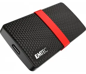 EMTEC Power Plus X200 128GB SSD čierna / Externý SSD / čítanie: 450 MBs / zápis: 420 MBs / USB-C 3.1 / 3y