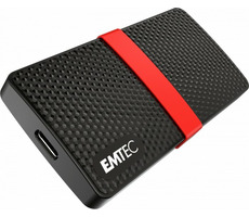 EMTEC Power Plus X200 256GB SSD čierna / Externý SSD / čítanie: 450 MBs / zápis: 420 MBs / USB-C 3.1 / 3y