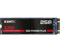 EMTEC Power Plus X250 256GB / M.2 / SATA III / 3D TLC / R: 520MBps / W: 500MBps / MTBF 2mh / 3y