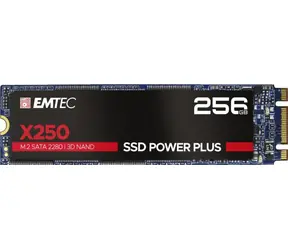 EMTEC Power Plus X250 256GB / M.2 / SATA III / 3D TLC / R: 520MBps / W: 500MBps / MTBF 2mh / 3y
