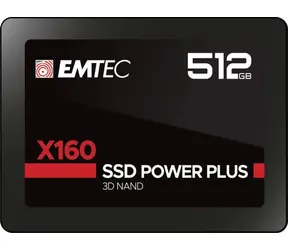 EMTEC Power Plus X160 512GB / 2.5" / SATA III / 3D TLC / R: 520MBps / W: 500MBps / MTBF 2mh / 3y