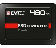 EMTEC Power Plus X150 480GB / 2.5&quot; / SATA III / 3D TLC / R: 520MBps / W: 500MBps / IOPS: 70K&amp;80K / MTBF 2mh / 3y