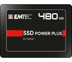 EMTEC Power Plus X150 480GB / 2.5" / SATA III / 3D TLC / R: 520MBps / W: 500MBps / IOPS: 70K&amp;80K / MTBF 2mh / 3y