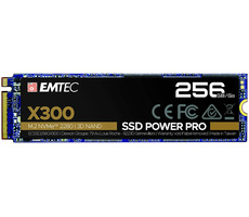 EMTEC Power Pro X300 256GB / M.2 / NVMe / 3D TLC / R: 1700MBps / W: 1000MBps / MTBF 2mh / 5y