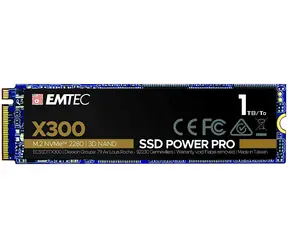 EMTEC Power Pro X300 1TB / M.2 / NVMe / 3D TLC / R: 2500MBps / W: 2000MBps / MTBF 2mh / 5y