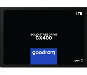 GOODRAM CX400 Gen.2 1TB / 2.5" / SATA III / 3D-NAND TLC / R: 550MB / W: 500MB / IOPS: 75K 76.8K / MTBF: 2mil