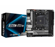 ASRock A520M-ITX AC / AMD A520 / DDR4 / SATA III RAID / USB / GLAN / M.2 / Wi-Fi / sc.AM4 / mini-ITX