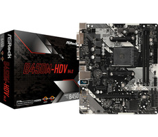 ASRock B450M-HDV R4.0 / AMD B450 / DDR4 / SATA III RAID / USB / GLAN / M.2 / sc.AM4 / mATX
