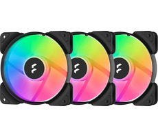 Fractal Design Aspect 12 RGB PWM čierna (3 ks) / 120mm / Rifle Bearing / 33.2dB @ 500-2000RPM / A-RGB / 95.1 m3h / 4pin
