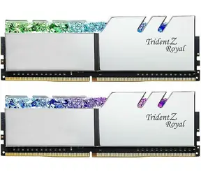 G.Skill Trident Z Royal Silver 32GB (2x16GB) 3600MHz / DDR4 / CL18-22-22-42 / 1.35V / XMP 2.0 / LED podsvietenie