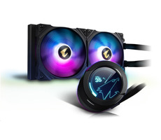 GIGABYTE AORUS WATERFORCE X 280 / 2x 140 mm / Graphene Nano / 44.4 dB / 89 CFM / 800-2500 RPM / RGB / Intel + AMD