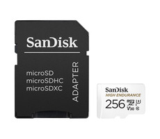 SanDisk High Endurance microSDXC 256GB + adaptér / Class 10 / UHS-I / U3 / V30 / čítanie: 100MBs / zápis: 40MBs / dopredaj
