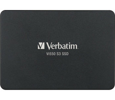 Verbatim Vi550 S3 256GB / SSD / 2.5" / SATA III / 3D NAND / R: 560MB / W: 430MB / IOPS R: 64784 W: 85901 / MTBF 2mh / 3y