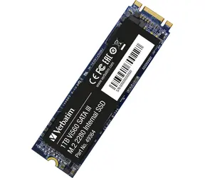 Verbatim Vi560 S3 1TB / SSD / M.2 2280 / SATA 3 / 3D NAND / R: 560MB / W: 520MB / IOPS R: 102K W: 102K / MTBF 1.5mh / 3y