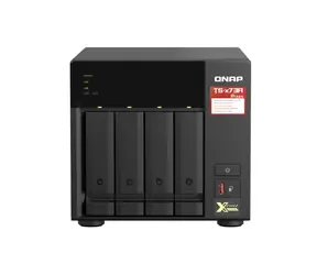 QNAP TS-473A-8G / 4X HDD / RYZEN V1500B 2.2 GHz / 8 GB DDR4 / 3.5 "& 2.5" SATA / 2x2.5GLAN