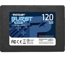 Patriot Burst Elite 120 GB / 2.5" SATA III / QLC / R: 450 MBps / W: 320 MBps / IOPS / MTBF 2mh / 3y